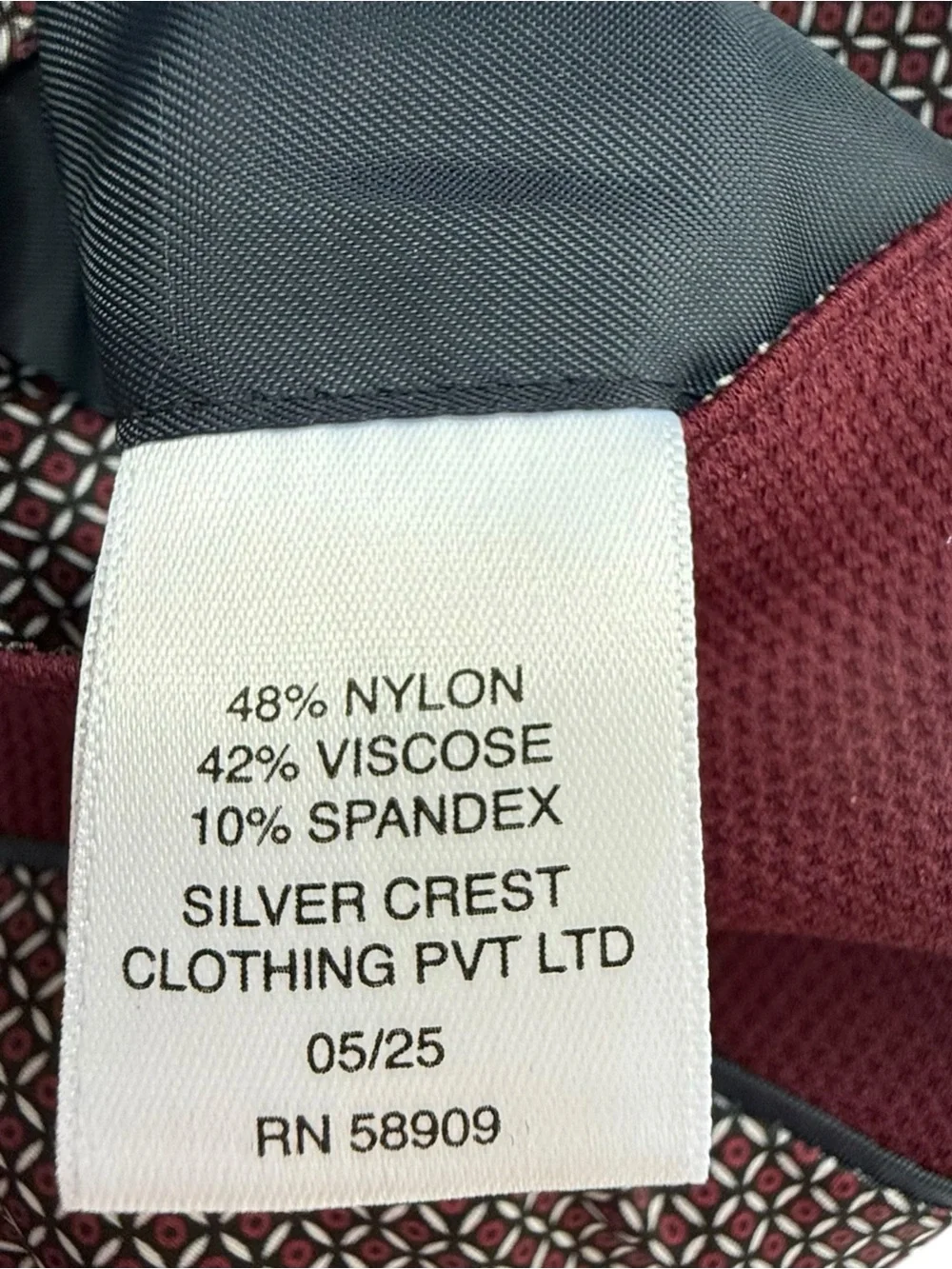 Murano Boys' Burgundy Blazer with Notch Lapel